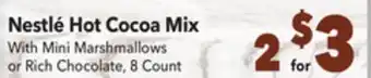 Vallarta Supermarkets Nestlé hot cocoa mix offer