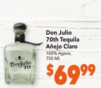 Vallarta Supermarkets Don julio 70th tequila añejo claro offer