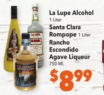 Vallarta Supermarkets La lupe alcohol offer