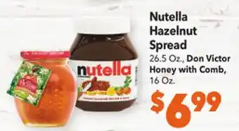 Vallarta Supermarkets Nutella hazelnut spread offer