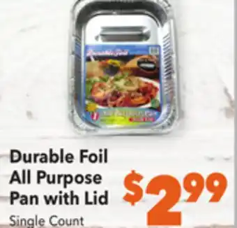 Vallarta Supermarkets Durable foil all purpose pan with lid offer