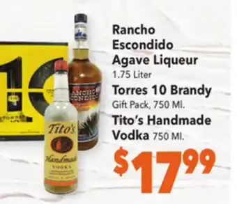 Vallarta Supermarkets Rancho escondido agave liqueur offer