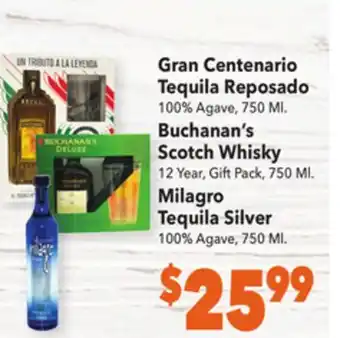 Vallarta Supermarkets Gran centenario tequila reposado offer