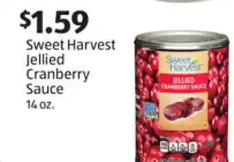 Aldi Sweet harvest jellied cranberry sauce offer