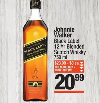 Super King Markets Johnnie walker black label 12 yr blended scotch whisky offer