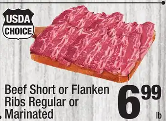 Super King Markets Beef short or flanken ribs regular or marinated offer