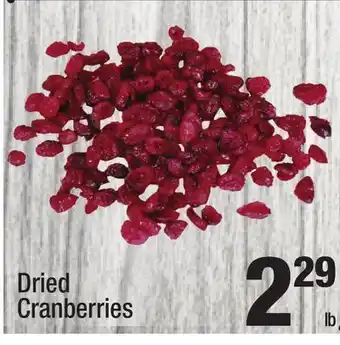 Super King Markets Dried cranberries offer