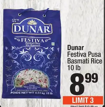 Super King Markets Dunar festiva pusa basmati rice offer