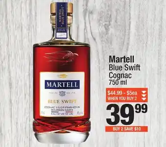 Super King Markets Martell blue swift cognac offer