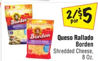 El Super Borden shredded cheese offer