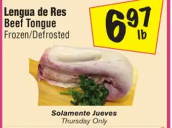 El Super Beef tongue offer