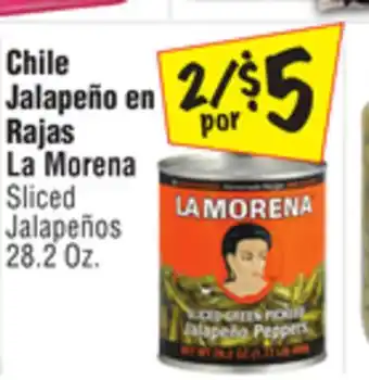 El Super La morena sliced jalapeños offer