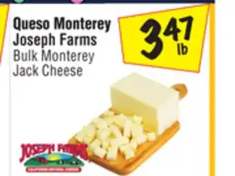 El Super Joseph farms bulk monterey jack cheese offer