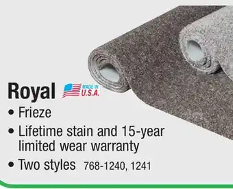 Menards Shaw royal powder beige frieze carpet 12 ft. wide offer