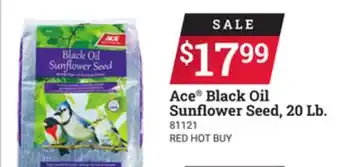 Ace Hardware Ace black oil sunflower seed, 20 lb offer