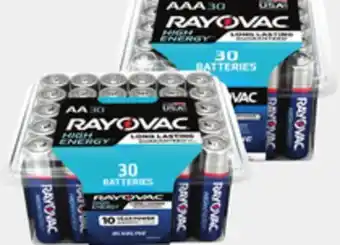Ace Hardware Rayovac aa or aaa batteries offer
