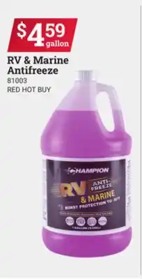 Ace Hardware Rv & marine antifreeze offer