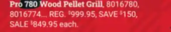 Ace Hardware Pro 780 wood pellet grill offer