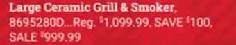 Ace Hardware Large ceramic grill & smoker offer