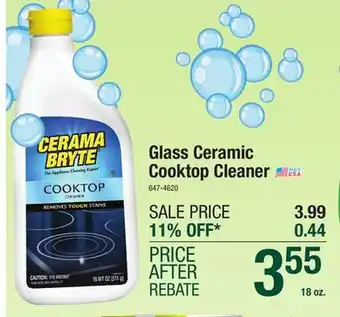 Menards Cerama bryte glass ceramic cooktop cleaner - 18 oz offer