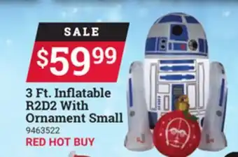 Ace Hardware 3 ft. inflatable r2d2 with ornament small offer