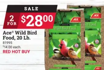 Ace Hardware Ace wild bird food, 20 lb offer