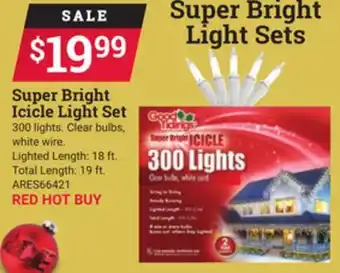Ace Hardware Super bright icicle light set offer