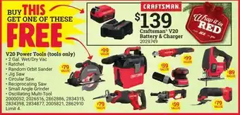 Ace Hardware Craftsman v20 battery & charger offer