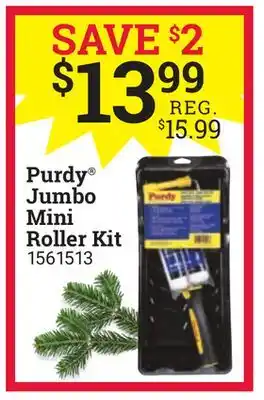 Ace Hardware Purdy jumbo mini roller kit offer