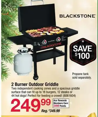 Ace Hardware 2 burner outdoor griddle offer