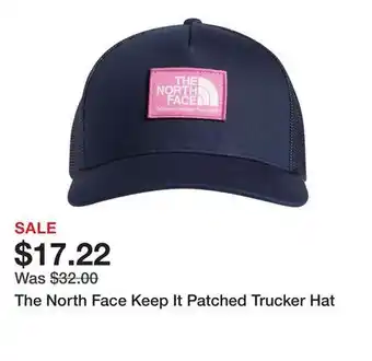 Dick's Sporting Goods The north face keep it patched trucker hat offer