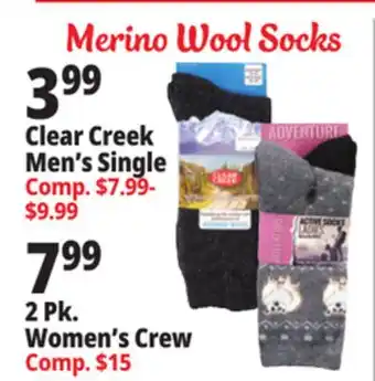 Ocean State Job Lot Merino wool socks offer
