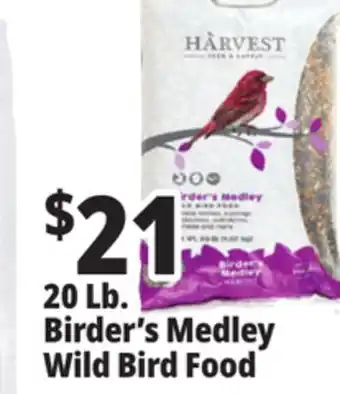 Ocean State Job Lot Harvest birder's medley wild bird food, 20 lbs offer