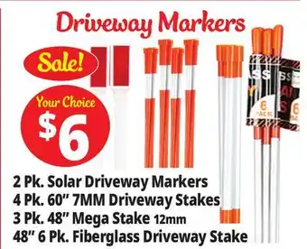 Ocean State Job Lot Driveway markers offer