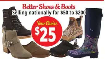 Ocean State Job Lot Better shoes & boots offer