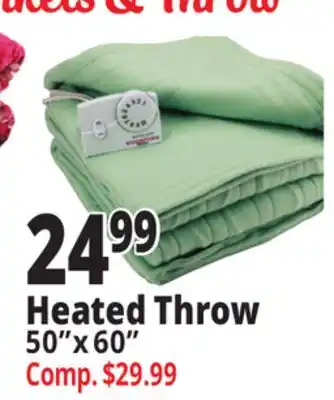 Ocean State Job Lot Westerly heated micromink throw blanket offer