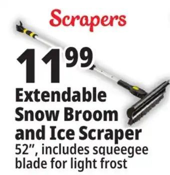 Ocean State Job Lot Slide lock pivoting snowbroom, 52 offer