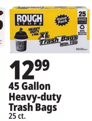 Ocean State Job Lot 45 gallon heavy-duty trash bags offer