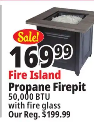 Ocean State Job Lot Fire island lp gas outdoor fire pit offer
