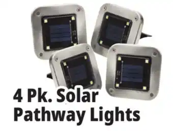 Ocean State Job Lot Square solar pathway lights, 4 pack offer