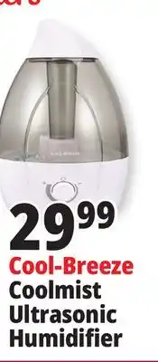 Ocean State Job Lot Cool-breeze 25w ultrasonic cool mist humidifier, 1 gal offer