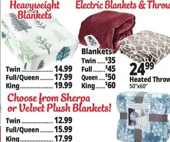 Ocean State Job Lot Electric blankets & throw offer
