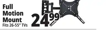 Ocean State Job Lot Techbunch full motion universal small tv wall mount offer