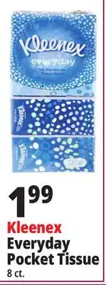 Ocean State Job Lot Kleenex everyday facial tissue, 8 count offer