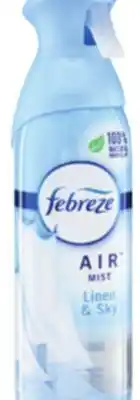 Ocean State Job Lot Febreze linen & sky air mist, 8.8 oz offer