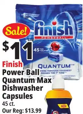 Ocean State Job Lot Finish powerball quantum automatic dishwasher tabs, 45 count offer