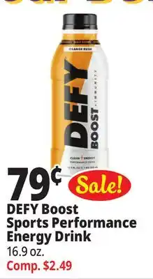 Ocean State Job Lot Defy boost sports performance energy drink offer