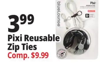 Ocean State Job Lot Pixi reusable zip ties offer