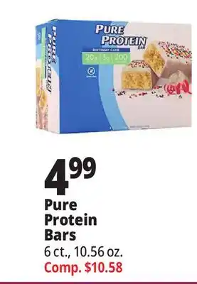 Ocean State Job Lot Pure protein bars offer