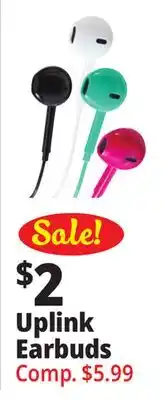 Ocean State Job Lot Uplink earbuds offer